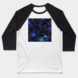 Circuit Board design illustration Baseball T-Shirt